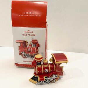 Hallmark 2013 Keepsake Ornament Santa Certified Train Engine